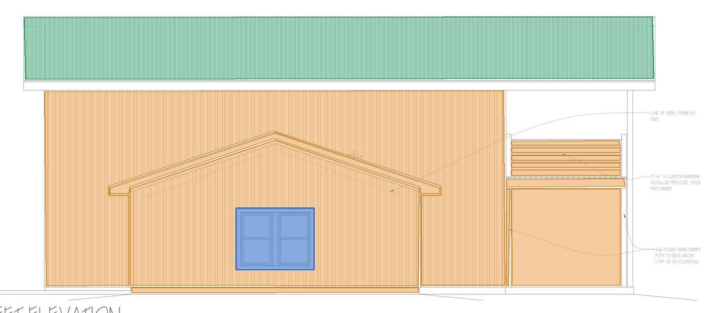 (b) H1 left elevation · polygons