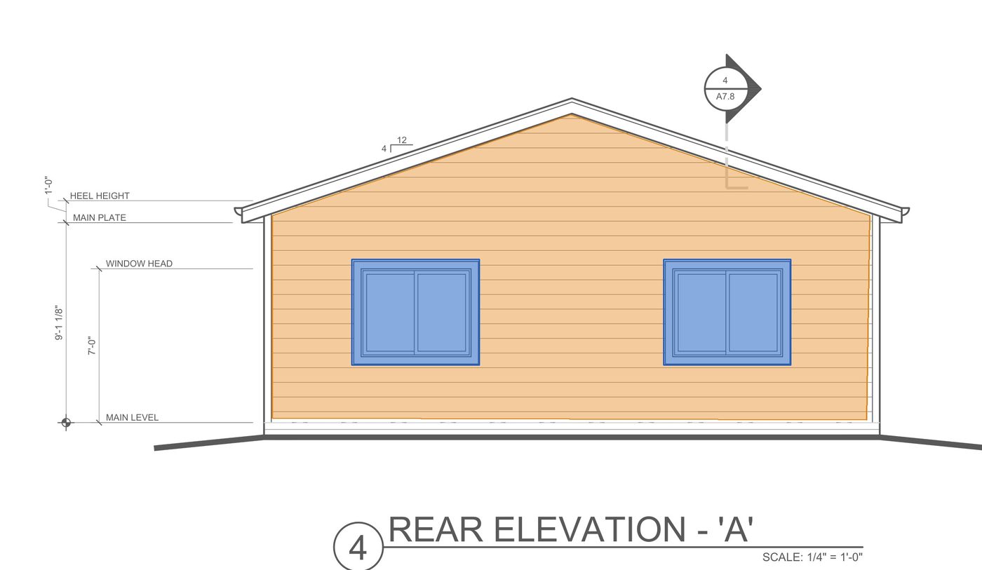 (d) H3 rear elevation · polygons